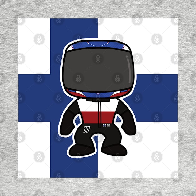 Valtteri Bottas Custom Bobblehead - 2022 Season Flag Edition by GreazyL